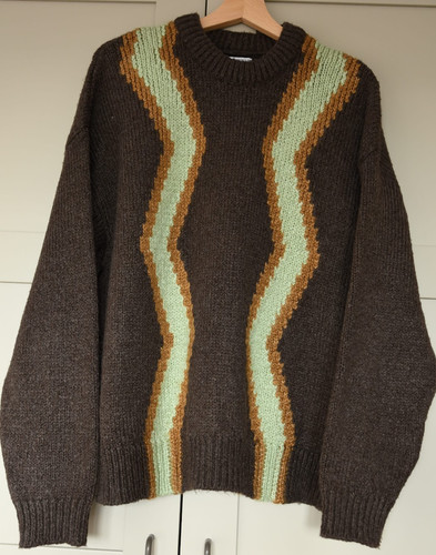 Zara brown chunky knit - brown,