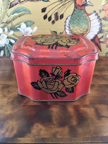 Vintage english red floral - vintage,