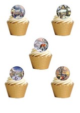Cake Toppers Vintage Christmas