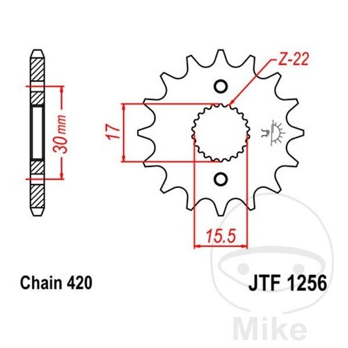 Sprocket for honda r - r, 13