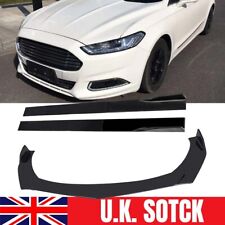 Front Bumper Lip Splitter Spoiler + 2m Side Skirts For Ford Mondeo 2004-2022 #F