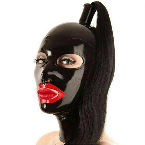 Black latex rubber - black, single