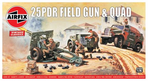 Airfix a01305v 25pdr field gun - a01305v,