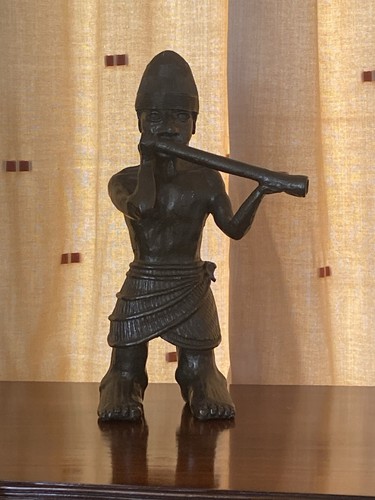 Benin large edo flute - benin,