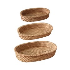 Wicker Tray Rattan Serving