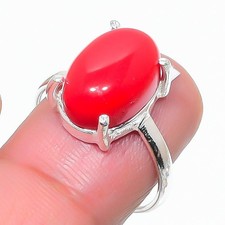 Red Coral Gemstone Handmade