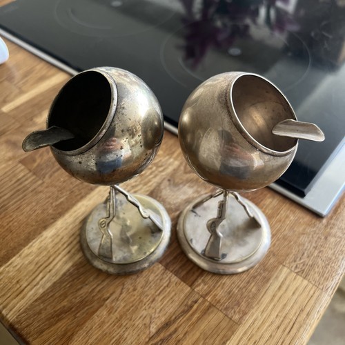 Pair silver plated standing - of,