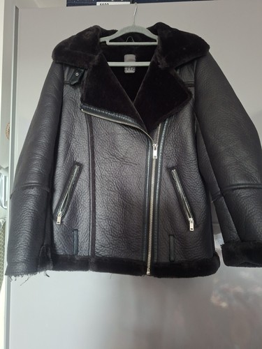 Faux fur lined aviator - fur,