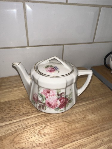 Vintage bone china teapot - vintage,