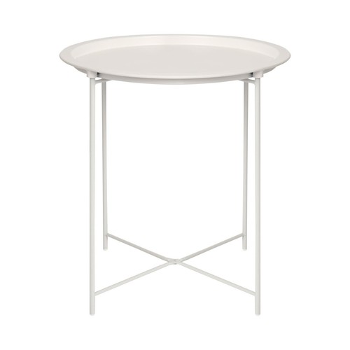 Matt round steel - round, tray