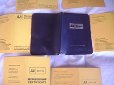 AA Membership 7 Cards 1967 to