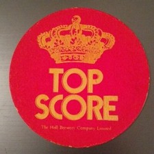 Vintage  Hull Brewery Company Ltd Top Score Beer mat