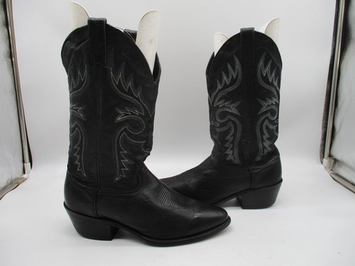 Unbranded black leather cowboy - unbranded,