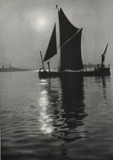 Lovely study of a Thames barge