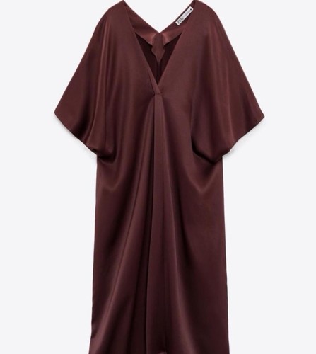 Zara women satin - women’s, v-neck