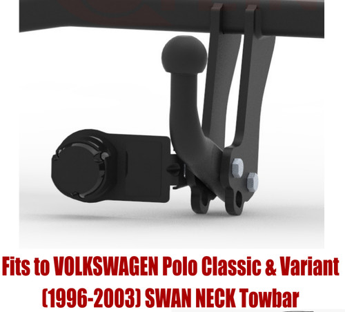 Swan neck tow bar for - for, polo
