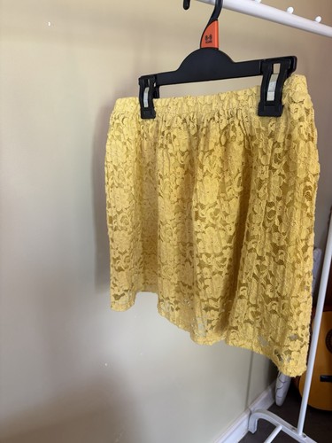 Zara girls yellow lace mini - zara,
