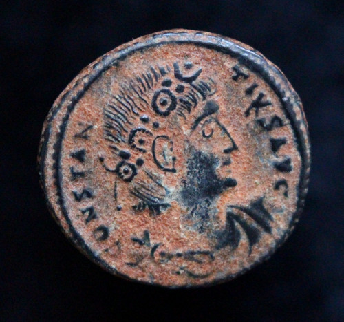 Genuine roman constantius - xf,