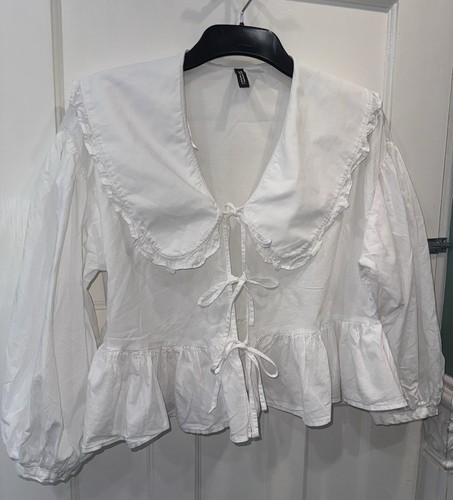 Ladies white loose fit - white,