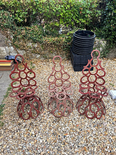 Handmade horseshoe chairs - 3x,