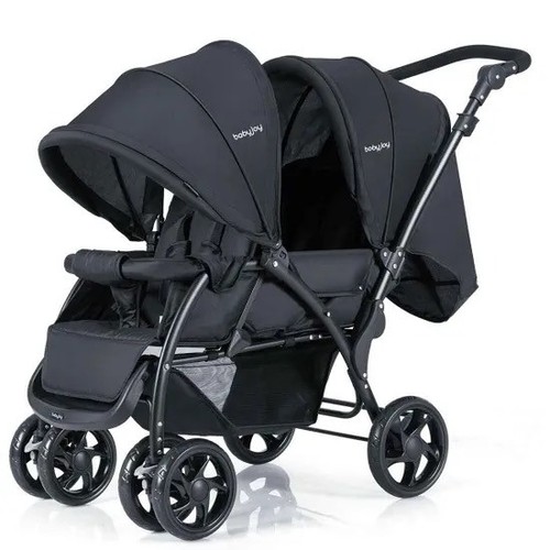 Double pushchair with - double,
