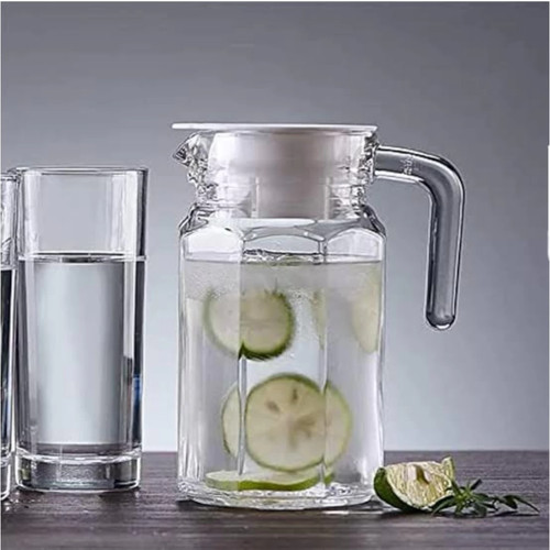 Slim glass fridge jug - glass,