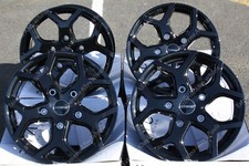 16" Black Cobra Alloy Wheels Fits Volkswagen Caddy Mk111 On + T3 T4 Vans
