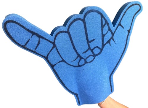 Shaka foam hand hang - shaka,