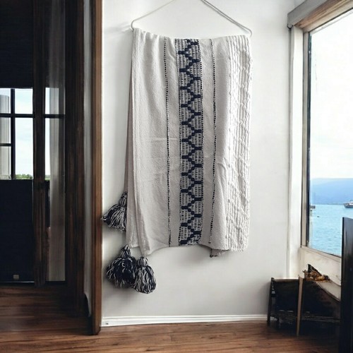 White with black - with, embroidered