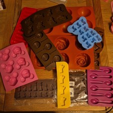 12 silicone moulds  bundle