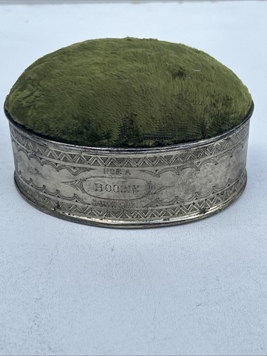 Vintage metal green velvet - vintage,