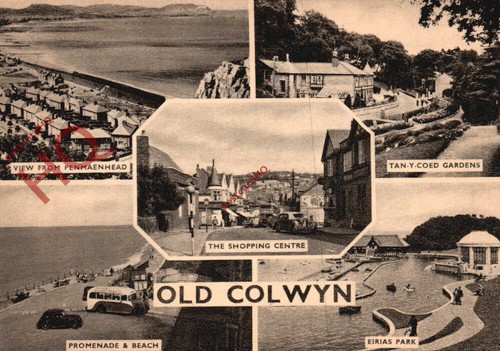 Picture postcard old colwyn - picture, postcard:-old