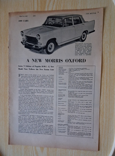Morris oxford traveller - oxford,