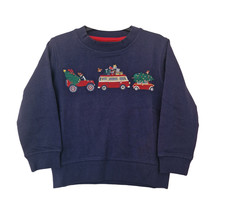Boden Christmas Jumper Sweater Boys Girls Jeep Superstit Navy Cotton 2-13yrs NEW