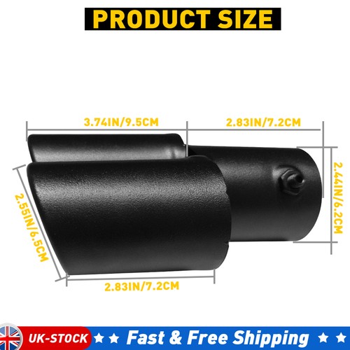 Universal matte black exhaust - matte,