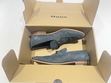 Dune Nubuck Navy Loafers Size 9/43 Worn Once Great Condition