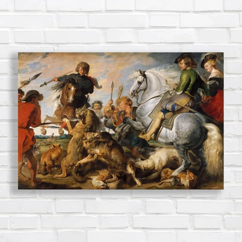 Wild boar hunt baroque - on,