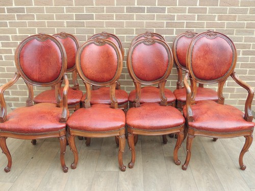 Vintage leather dining - 8,