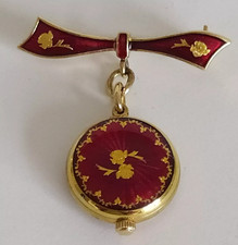 Brooch Nurses Style Fob Watch