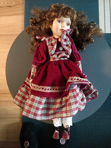 Porcelain doll 43cm - doll,