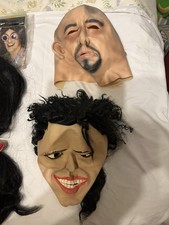 Job Lot Of Party Halloween Wigs And Full Head Latex Masks