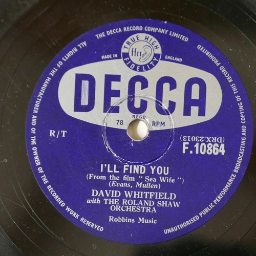 78rpm david whitfield - whitfield, i`ll