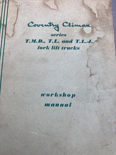 Coventry climax tmd tlj - coventry, tmd,tl,tlj