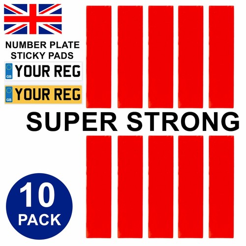 Number plate sticky sided - number,