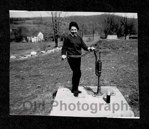 Woman well water - @,