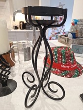 Black Wrought Iron Candle