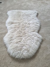 Ashwood New Zealand Sheepskin Rug 90cm x 56cm Natural Wool