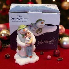 Beswick The Snowman Figure Kneeling With Billy And Snowdog New Raymond Briggs