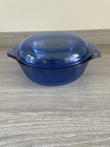 Vintage corning blue pyrex - blue,