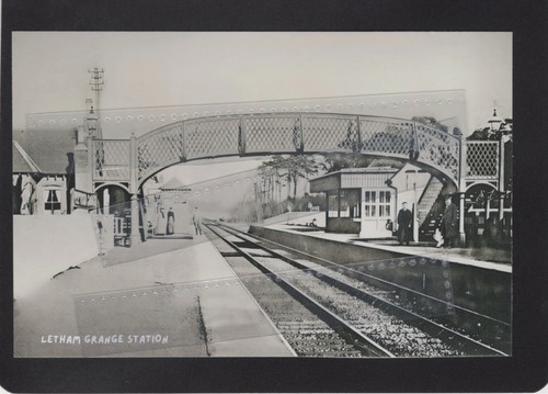 Letham grange railway - railway, station